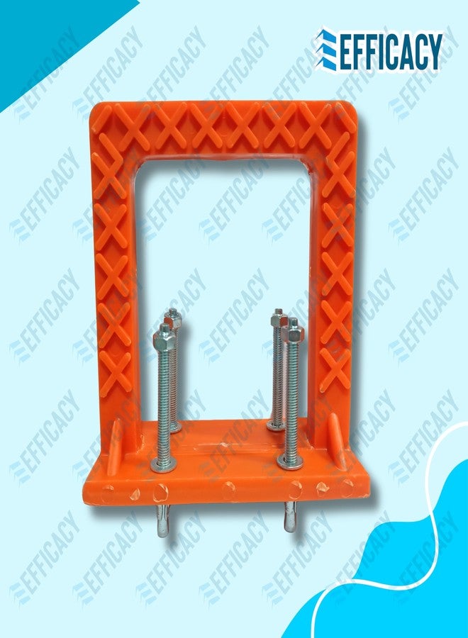 Efficacy PVC Rungs Water Tank Step Slump Step PVC Foot Step MS Rod 12 mm Length 165 mm Width 170 mm Thickness 25 mm for Construction Sites,UG Sump Tank, Swimming Pools,Underground Water Tank 5 Nos - Image 5